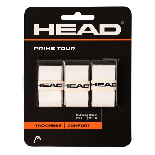 Head Prime Tour 3er-Pack Overgrip - weiß