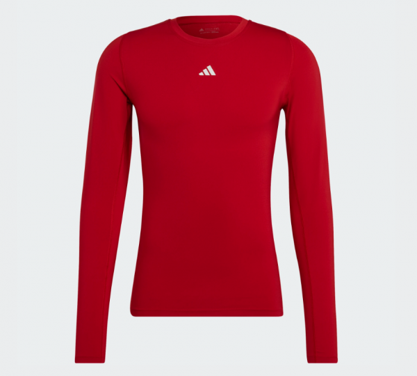 adidas Techfit Thermoshirt langarm - rot