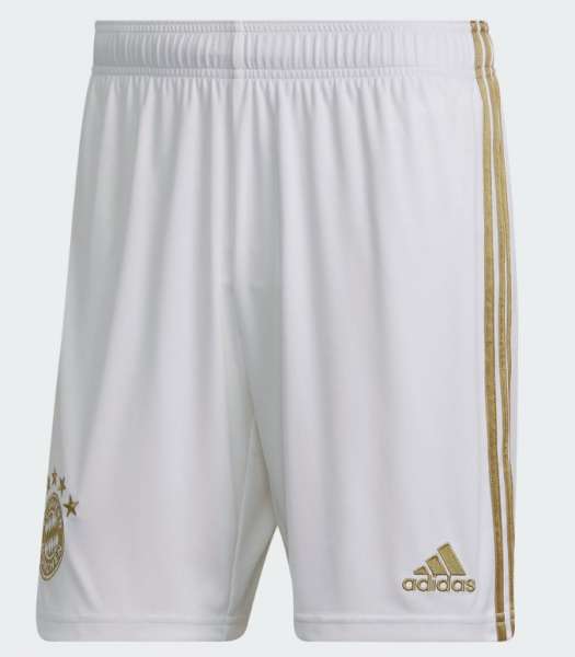 Adidas FCB Away Short Kids- white/gold