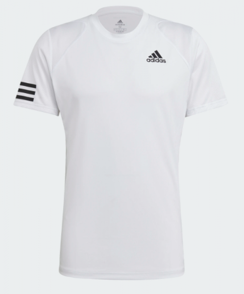 adidas Club 3S T-Shirt - weiß/schwarz