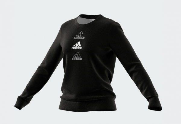 adidas Damen Sweatshirt - schwarz