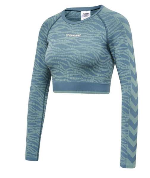 Hummel Saga Seamless crop T-Shirt LS