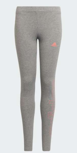 Adidas G Lin Leggins Kids mgreyh/acired