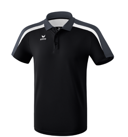 Erima Liga Line 2.0 Herren Poloshirt - black/dark grey/white