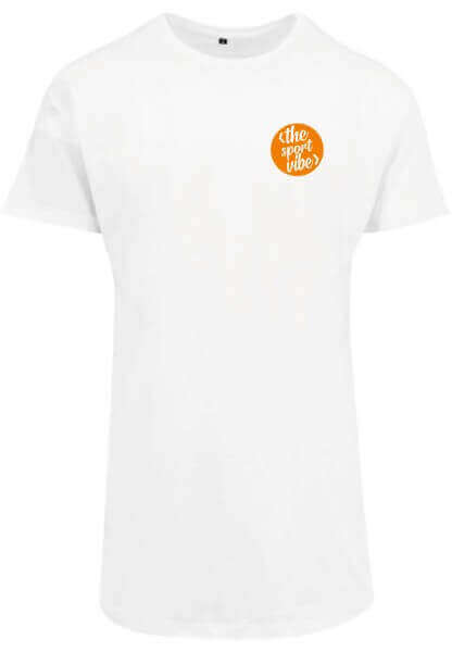 The Sport Vibe - Shaped Long T-Shirt weiß