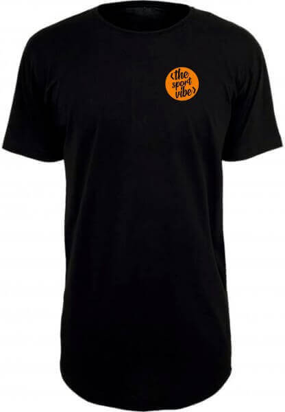 The Sport Vibe - Shaped Long T-Shirt schwarz