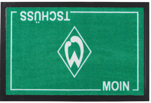Werder Bremen Haustürmatte &quot;Moin Tschüss&quot;