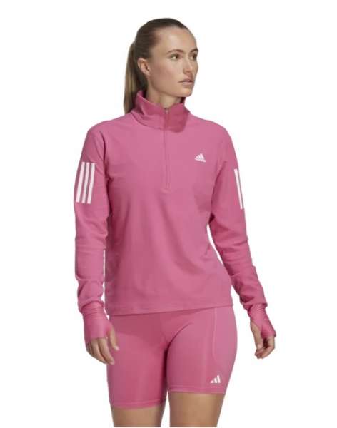 adidas Halfzip Sweatshirt Damen Rosa