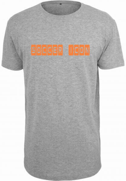 Soccericon - Shaped Long T-Shirt grau