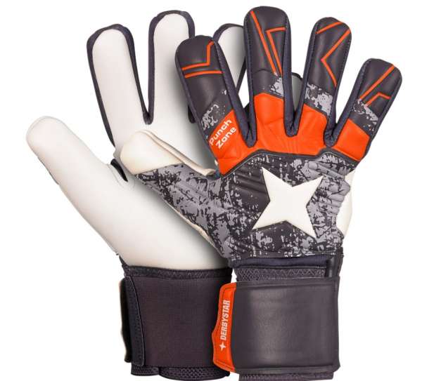 Derbystar Torwarthandschuh Goalie - grau/orange