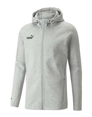 Puma teamFINAL Casuals Hooded Jacket grau