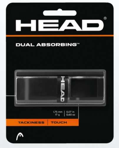 Head dual absorbing Tennis Basisband schwarz