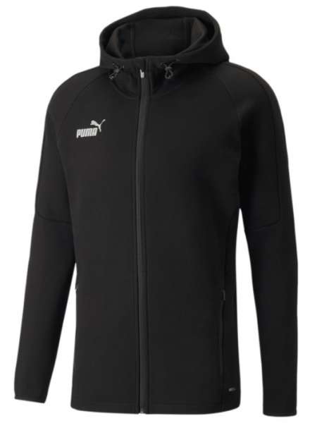 Puma teamFINAL Casuals Hoodes Jacket schwarz - puma black