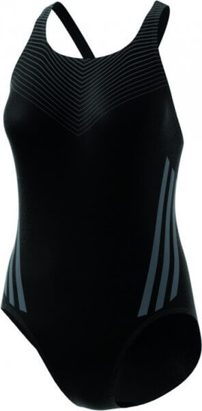 adidas Damen Reg 3SPP Badeanzug - schwarz