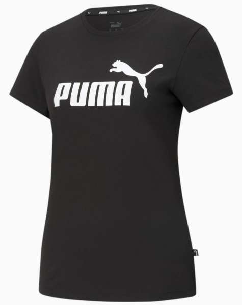 Puma ESS Logo Tee Damen schwarz