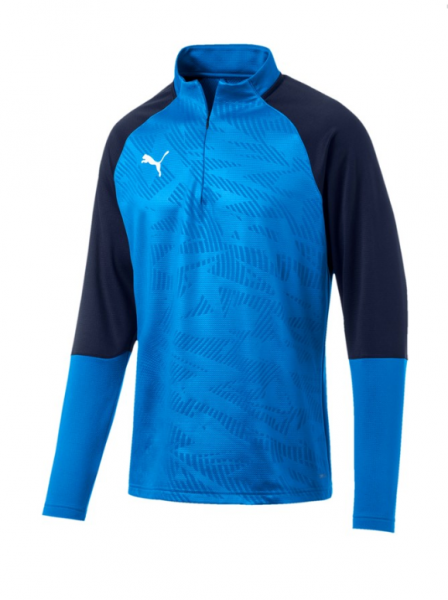 Puma CUP Training 1/4 Zip Top Core - blau