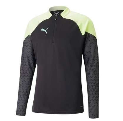 PUMA individual CUP Training 1/4 Zip Top PUMA Black-Fast Yellow