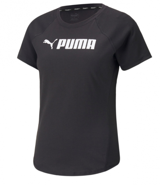 Puma Fit Logo Tee schwarz