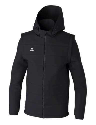 Erima TEAM Jacke mit abnehmbaren Ärmeln - schwarz