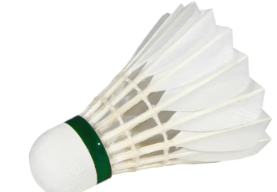 Badminton-Naturfederbälle 12 Stück