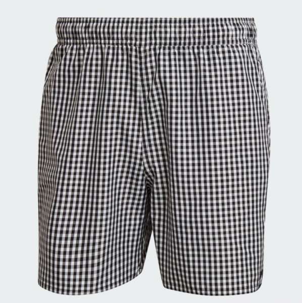 Adidas Check CLX SH SL Badeshorts weiß/schwarz