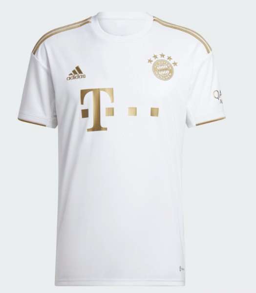 Adidas FCB Away Jersey Kids - white/gold