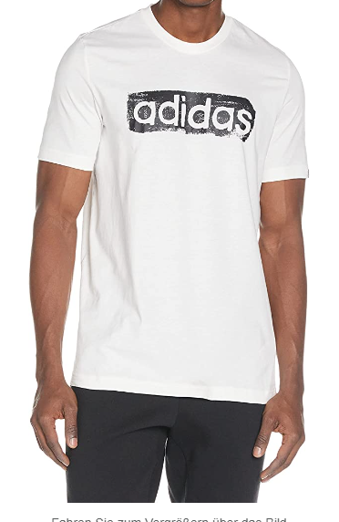 Adidas Beushstroke Logo Box Graphic Tee white