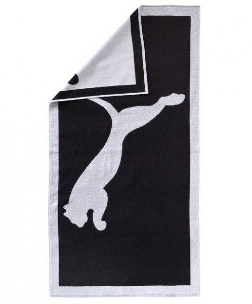 Puma Towel Duschtuch - schwarz/weiß