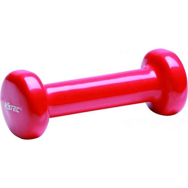 V3Tec PVC Fitnesshantel 2 x 0,5 kg - rot