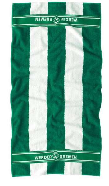 SV Werder Bremen Handtuch Streifen grün/weiß
