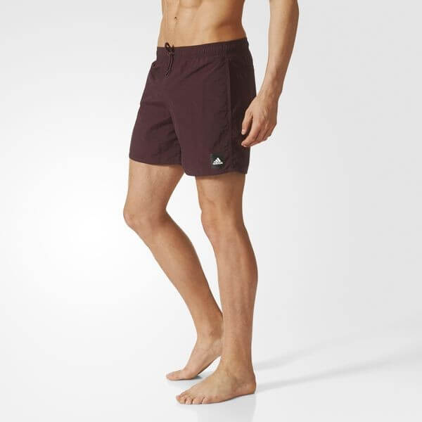 adidas Solid Badeshort - aubergine