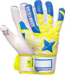 Derbystar Torwarthandschuh Mamba II - blau/gelb/weiß