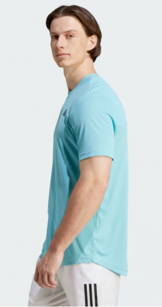 Adidas Club 3-Streifen Tennis T-Shirt - Light Aqua