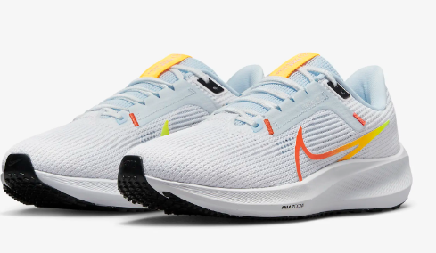 Nike Air Zoom Pegasus 40 - Weiß/Blue Tint/Laser Orange/Picante Red