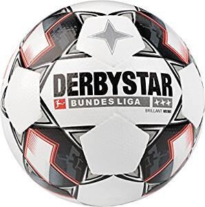 Derbystar Bundesiga Brillant Mini - weiß/schwarz/rot