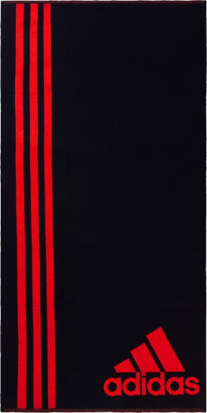 adidas Towel Duschtuch - schwarz/rot