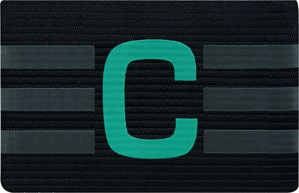 Football Captain Armband schwarz-mint