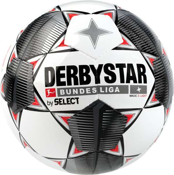 Derbystar Bundesliga Magic S-Light 290g. - weiß/ schwarz/ rot