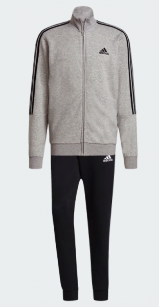 adidas Jogginganzug 3S - grau/schwarz