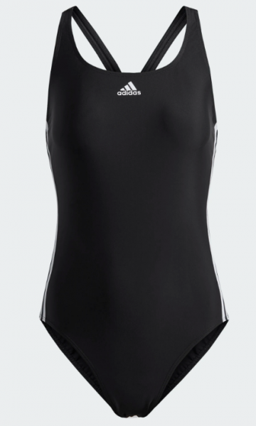 adidas Badeanzug 3S - schwarz