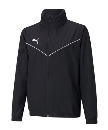 Puma teamRISE All Weather Jkt Jr - Schwarz/Weiß