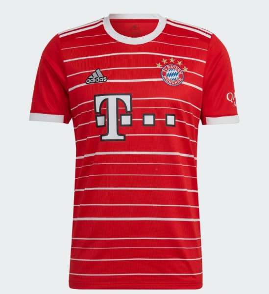 Adidas FC Bayern Home Jersey 22/23 - rot/weiß