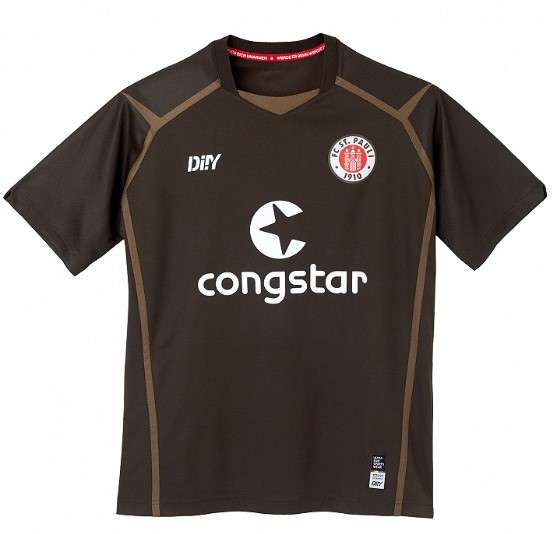 FC St. Pauli Heimtrikot - braun/weiß