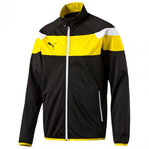 Puma Spirit II Polyester Jacket Kinder - schwarz/gelb