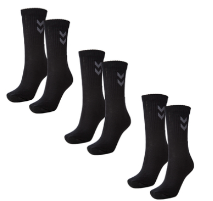 HUMMEL 3-PACK BASIC SOCK black