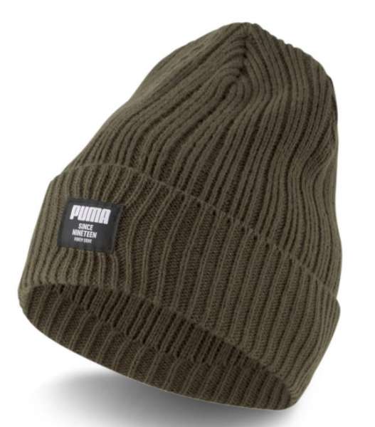 Puma Ribbed Classic Beanie dunkelgrün