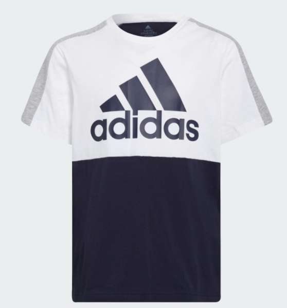 Adidas CB Logo Tee Kids weiß/grau/navy