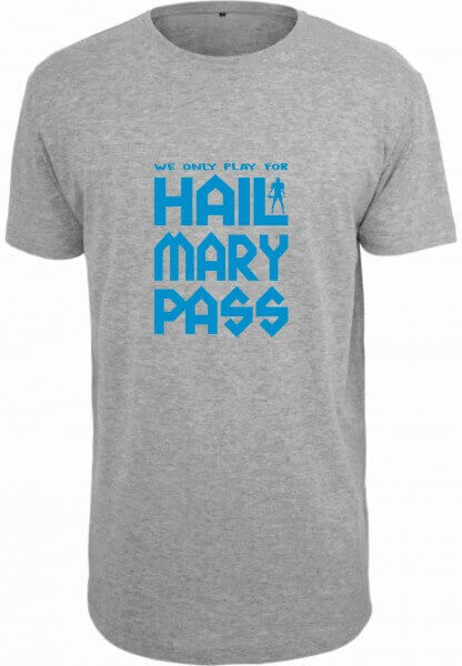 Hailmarypass - Shaped Long T-Shirt grau