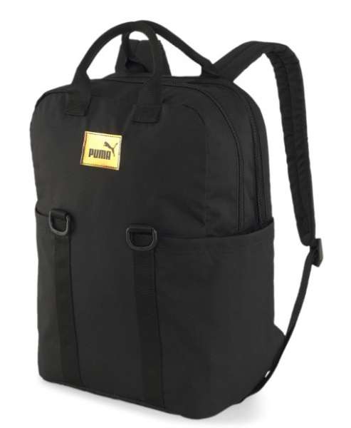Puma Core College Rucksack schwarz gold
