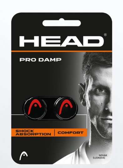 Head Pro Damp 2er Pack - schwarz/rot